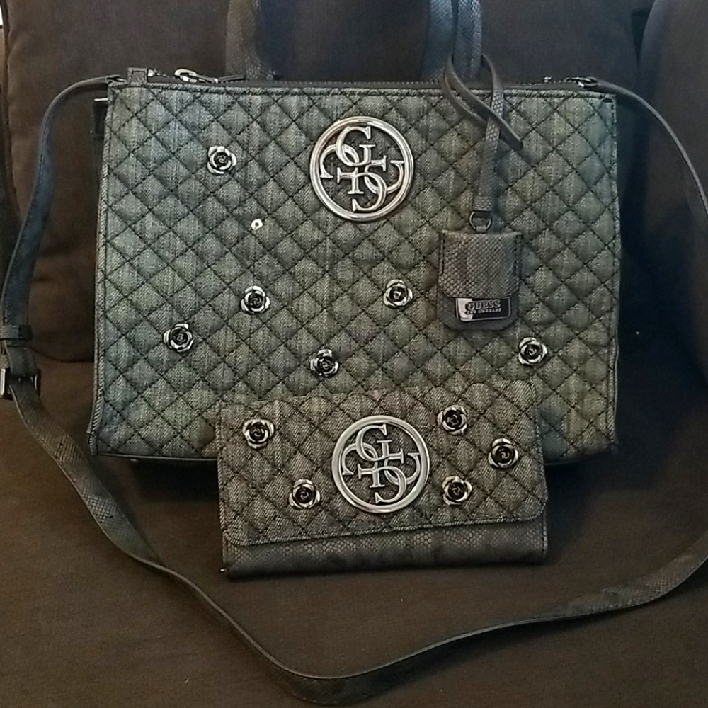 Guess Handbag And Matching Wallet - image 1